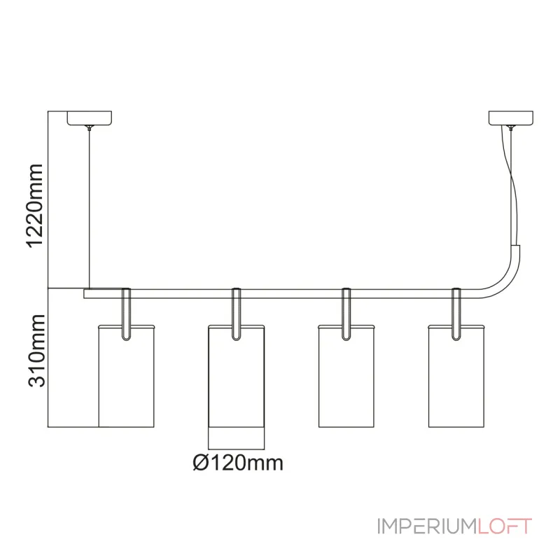 Подвесной светильник DeMarkt Тетро 673014504 Подвесной светильник DeMarkt Тетро 673014504