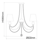 Подвесная люстра MW-Light Федерика 84 684010305 