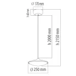 Подвесной светильник DeMarkt Перегрина 703011201