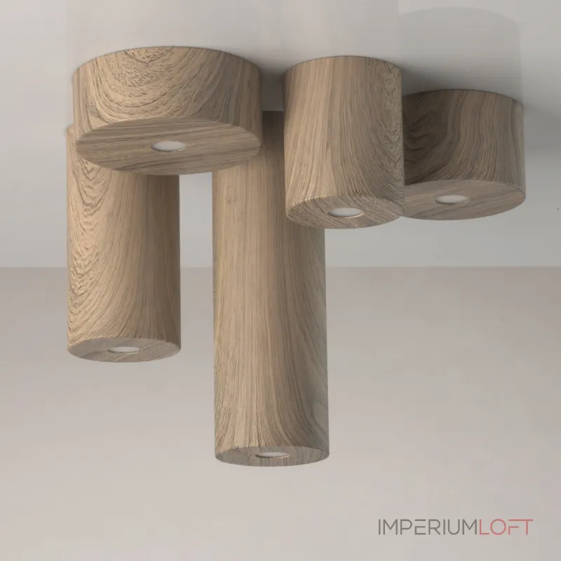 Накладной светильник DeMarkt Иланг 4 712010201 Цвет арматуры коричневый Цвет плафонов коричневый от ImperiumLoft