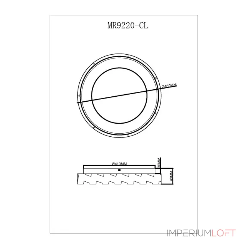 Потолочный светильник MyFar Leda MR9220-CL от ImperiumLoft