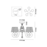 Потолочная люстра MyFar Luna MR1310-5C