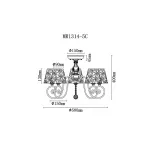 Потолочная люстра MyFar Luna MR1314-5C