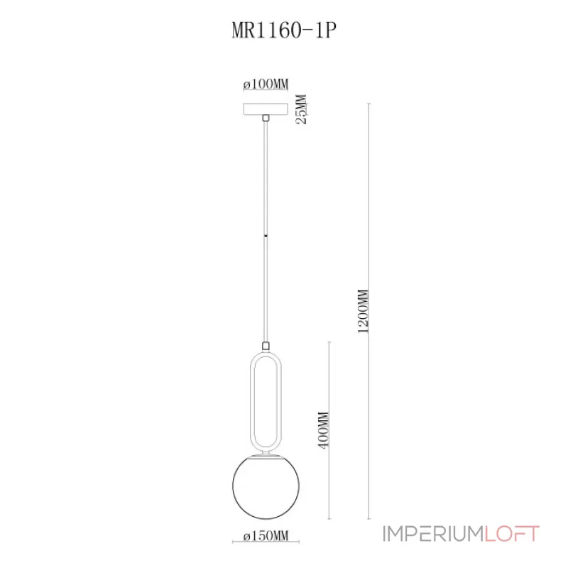 Подвесной светильник MyFar Pierre MR1160-1P от ImperiumLoft Подвесной светильник MyFar Pierre MR1160-1P от ImperiumLoft