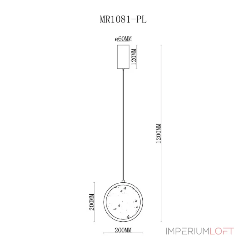 Подвесной светильник MyFar Lora MR1081-PL от ImperiumLoft Подвесной светильник MyFar Lora MR1081-PL от ImperiumLoft