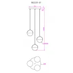 Подвесной светильник MyFar Loreen MR2220-3P от ImperiumLoft