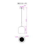 Подвесной светильник MyFar Charlie MR2133-1PL от ImperiumLoft