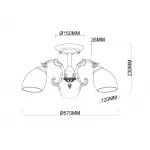 Потолочная люстра MyFar Biene MR1522-3C
