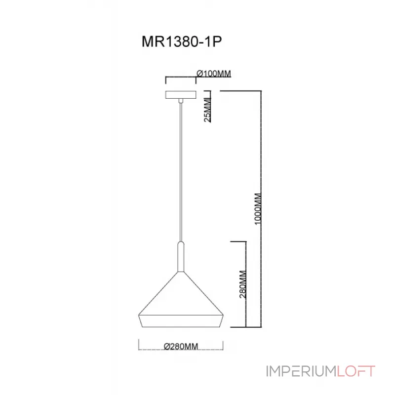 Подвесной светильник MyFar Adele MR1380-1P от ImperiumLoft Подвесной светильник MyFar Adele MR1380-1P от ImperiumLoft