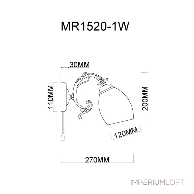 Бра MyFar Biene MR1520-1W от ImperiumLoft Бра MyFar Biene MR1520-1W от ImperiumLoft