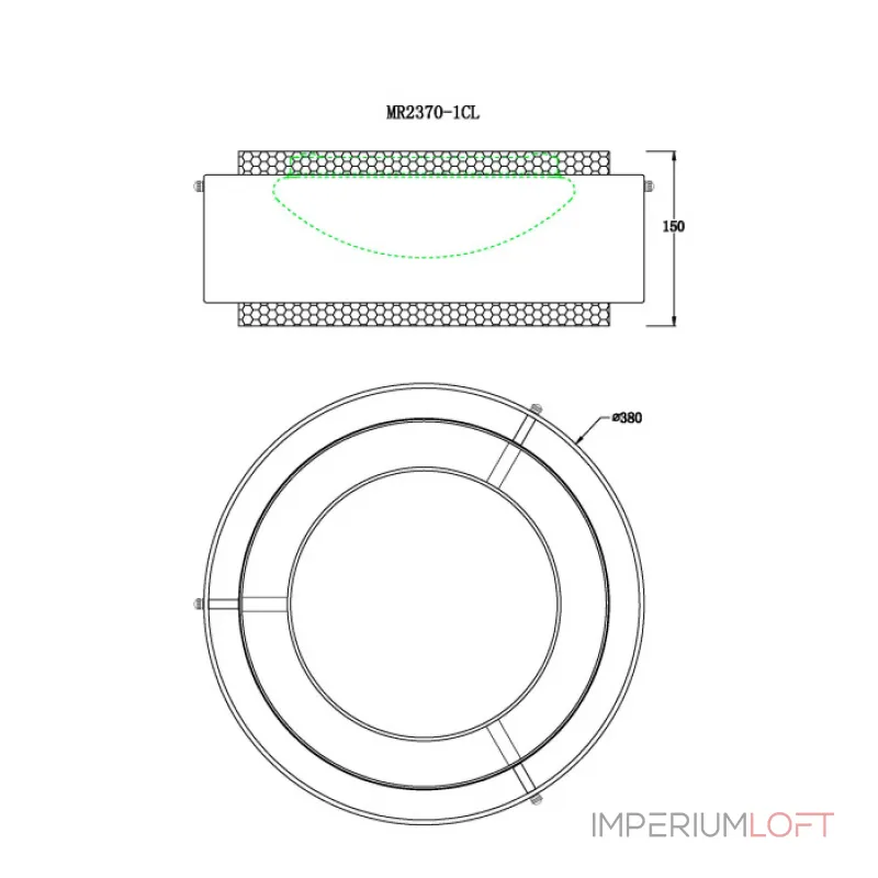 Потолочный светильник MyFar Anders MR2370-1CL от ImperiumLoft