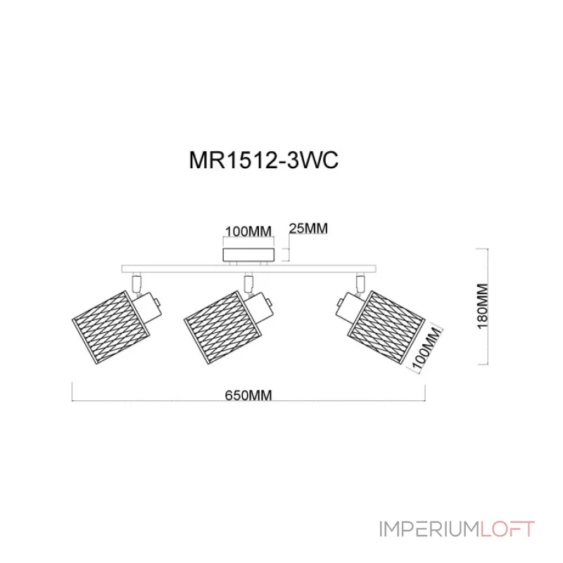 Спот MyFar Cathy MR1512-3WC от ImperiumLoft