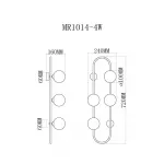 Бра MyFar Stacy MR1014-4W от ImperiumLoft