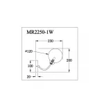 Бра MyFar Leticia MR2250-1W от ImperiumLoft