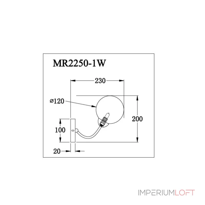 Бра MyFar Leticia MR2250-1W от ImperiumLoft Бра MyFar Leticia MR2250-1W от ImperiumLoft