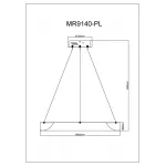 Подвесной светильник MyFar Elara MR9140-PL от ImperiumLoft