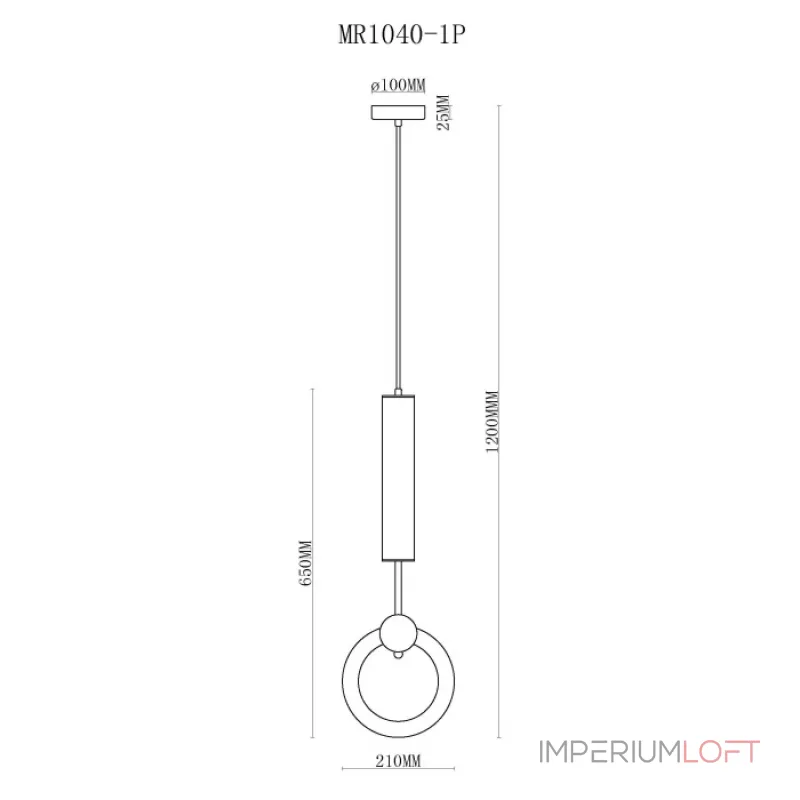 Подвесной светильник MyFar Covey MR1040-1P от ImperiumLoft