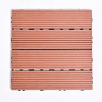 Садовая плитка ДПК 30x30 RED WOOD SH-WPCSG-4H-24 , террасный паркет