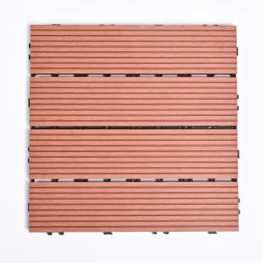 Садовая плитка ДПК 30x30 RED WOOD SH-WPCSG-4H-24 - террасный паркет