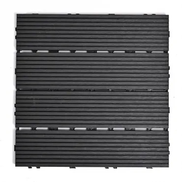 Садовая плитка ДПК 30x30 BLACK SH-WPCSG-4H-20 - террасный паркет