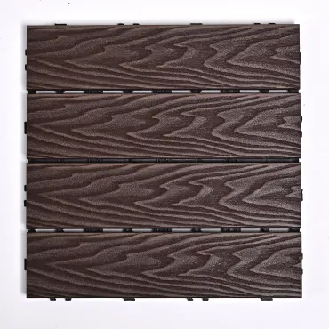 Садовая плитка ДПК 30x30 COFFEE SH-WPC3D-4H-16 - террасный паркет