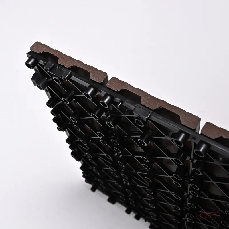 Садовая плитка ДПК 30x30 COFFEE SH-WPC3D-4H-16 , террасный паркет