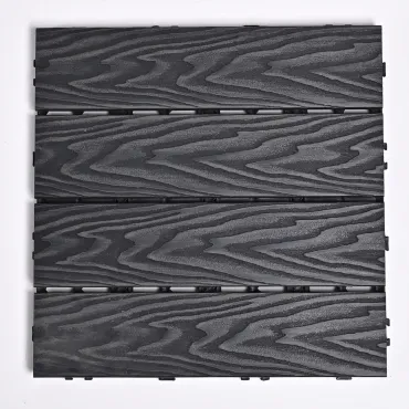 Садовая плитка ДПК 30x30 GREY SH-WPC3D-4H-15 - террасный паркет