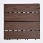 Садовая плитка ДПК 30x30 COFFEE SH-WPC2D-4HX-14 , террасный паркет