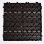 Садовая плитка ДПК 30x30 COFFEE SH-WPC2D-4HX-14 , террасный паркет