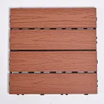 Садовая плитка ДПК 30x30 RED WOOD SH-WPC2D-4HX-13 , террасный паркет