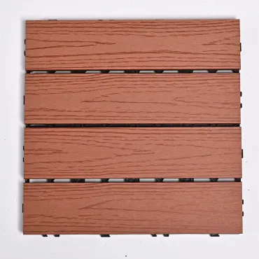 Садовая плитка ДПК 30x30 RED WOOD SH-WPC2D-4HX-13 - террасный паркет