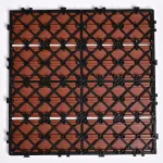 Садовая плитка ДПК 30x30 RED WOOD SH-WPC2D-4HX-13 , террасный паркет