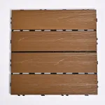 Садовая плитка ДПК 30x30 TEAK-BROWN SH-WPCOE-4H-11 , террасный паркет