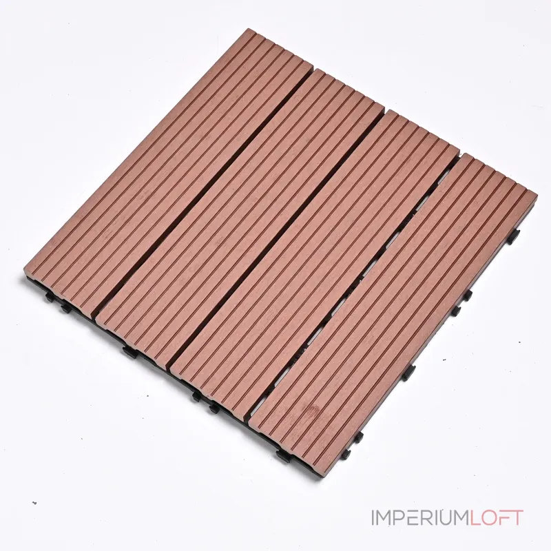 Садовая плитка ДПК 30x30 RED WOOD SH-WPCSG-4H-9 , террасный паркет Садовая плитка ДПК 30x30 RED WOOD SH-WPCSG-4H-9 , террасный паркет