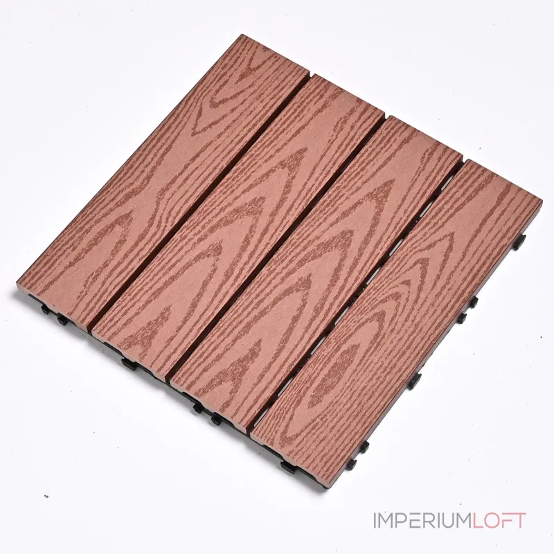 Садовая плитка ДПК 30x30 RED WOOD SH-WPC2D-4HC-4 , террасный паркет Садовая плитка ДПК 30x30 RED WOOD SH-WPC2D-4HC-4 , террасный паркет