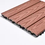 Садовая плитка ДПК 30x30 RED WOOD SH-WPC2D-4HC-4 , террасный паркет