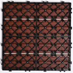 Садовая плитка ДПК 30x30 RED WOOD SH-WPC2D-4HC-4 , террасный паркет