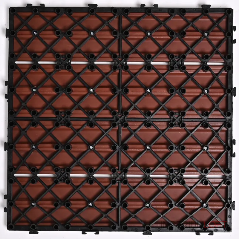 Садовая плитка ДПК 30x30 RED WOOD SH-WPC2D-4HC-4 , террасный паркет Садовая плитка ДПК 30x30 RED WOOD SH-WPC2D-4HC-4 , террасный паркет