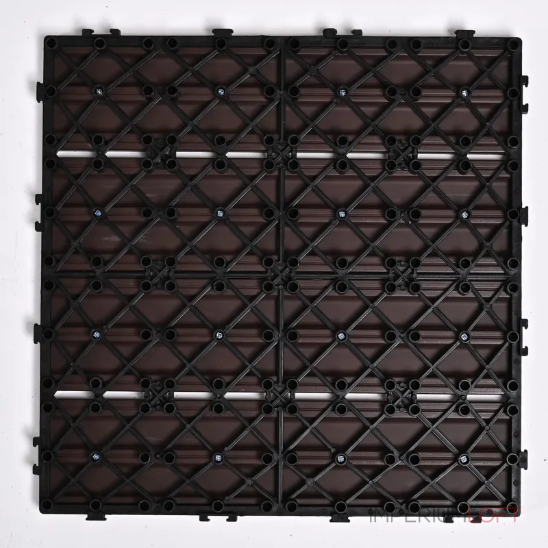 Садовая плитка ДПК 30x30 COFFEE SH-WPC2D-4HC-3 , террасный паркет