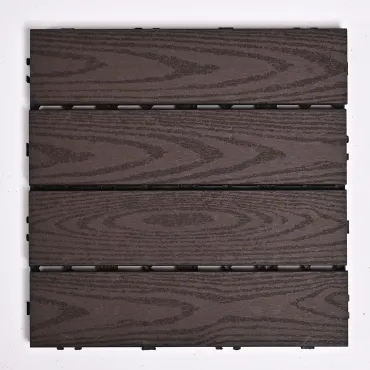 Садовая плитка ДПК 30x30 DARK COFFEE SH-WPC2D-4HC-1 - террасный паркет