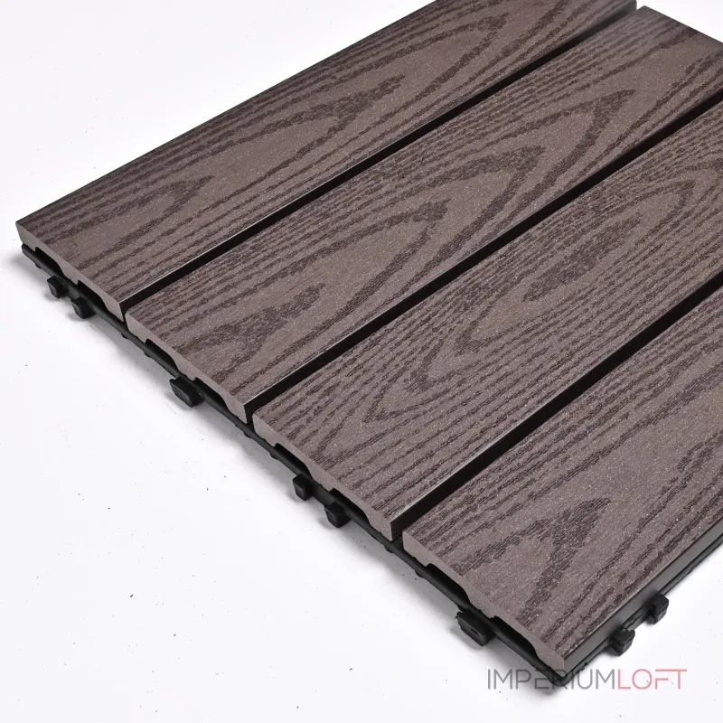 Садовая плитка ДПК 30x30 DARK COFFEE SH-WPC2D-4HC-1 , террасный паркет Садовая плитка ДПК 30x30 DARK COFFEE SH-WPC2D-4HC-1 , террасный паркет