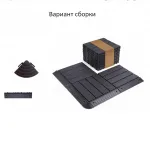 Садовая плитка ДПК 30x30 GREY SH-WPC3D-4H-15 , террасный паркет