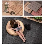 Садовая плитка ДПК 30x30 GREY SH-WPC3D-4H-15 , террасный паркет