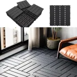 Садовая плитка ДПК 30x30 GREY SH-WPC3D-4H-15 , террасный паркет