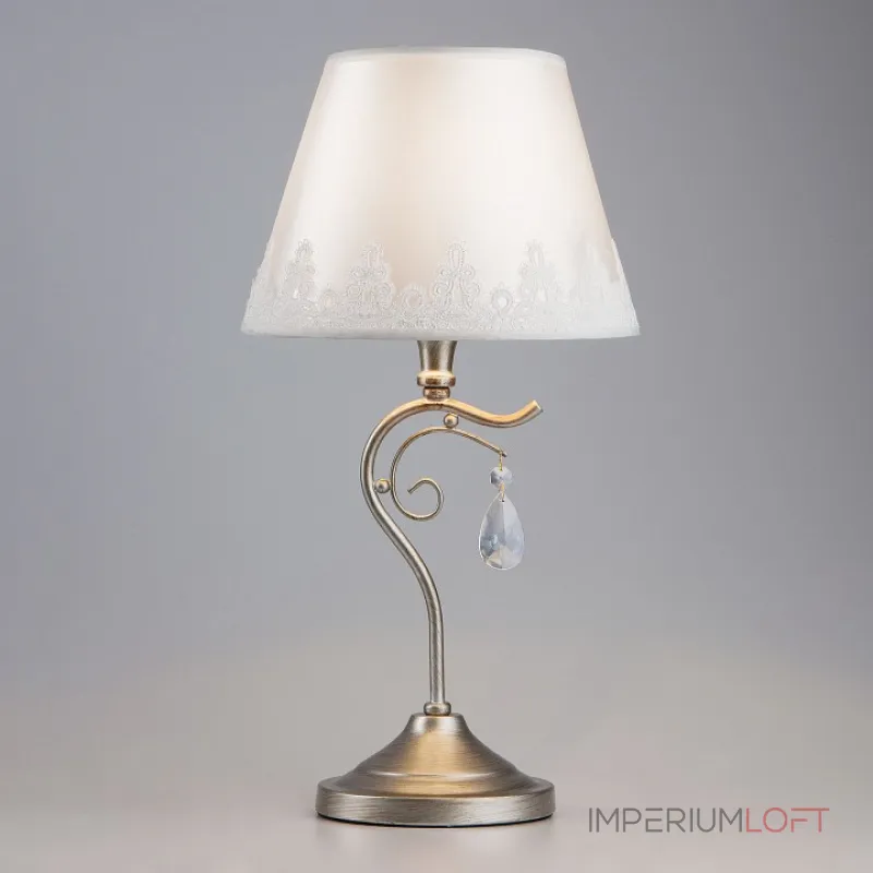Настольная лампа декоративная Eurosvet Incanto 01022/1 серебро от ImperiumLoft