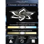 Потолочная люстра Natali Kovaltseva Olimp HIGH-TECH LED LAMPS 82020 BLACK