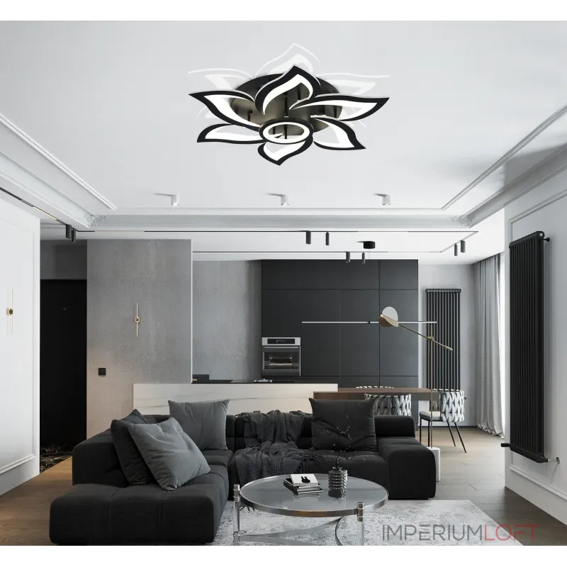 Потолочная люстра Natali Kovaltseva Olimp HIGH-TECH LED LAMPS 82020 BLACK Потолочная люстра Natali Kovaltseva Olimp HIGH-TECH LED LAMPS 82020 BLACK