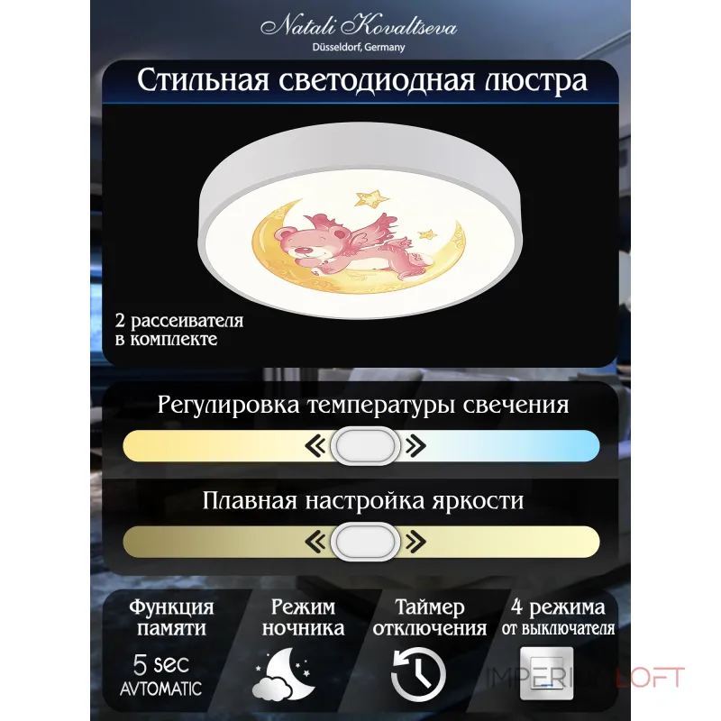 Потолочный светильник Natali Kovaltseva Ledlight INNOVATION STYLE 83122