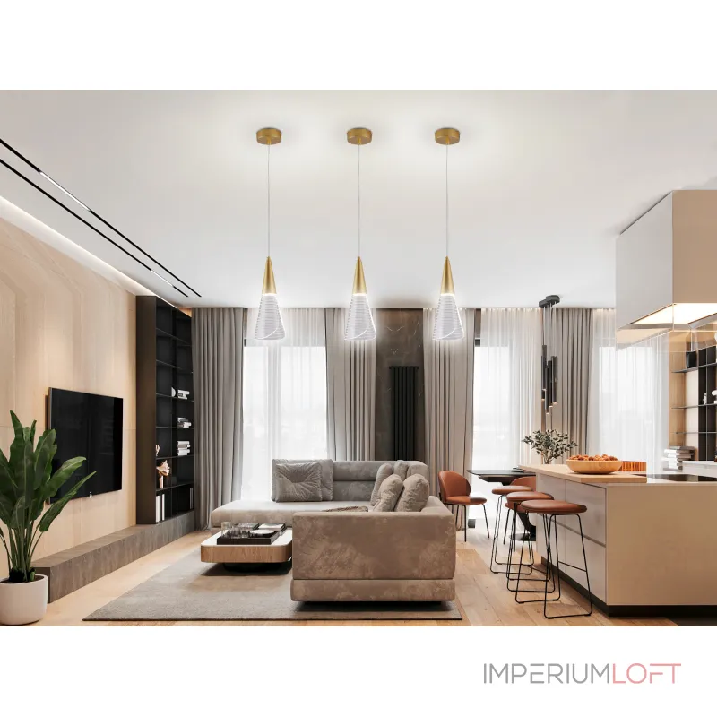 Подвесной светильник Natali Kovaltseva Triangle LED LAMPS 81117/1C