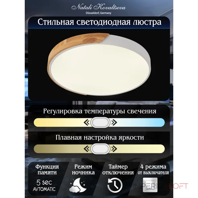 Потолочный светильник Natali Kovaltseva Scandinavian LED LAMPS 81182